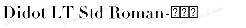 Didot LT Std Roman字体转换